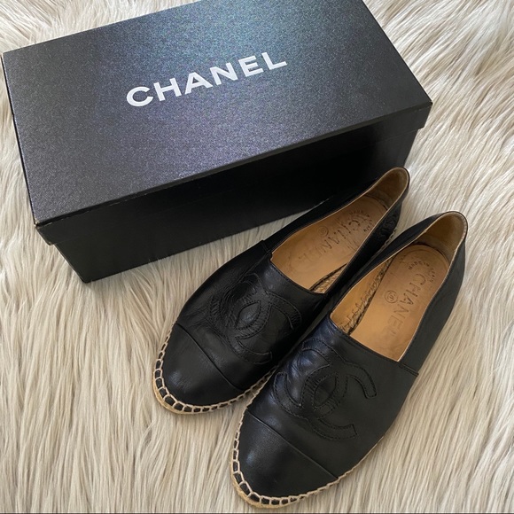 CHANEL Shoes - CHANEL Black Espadrilles